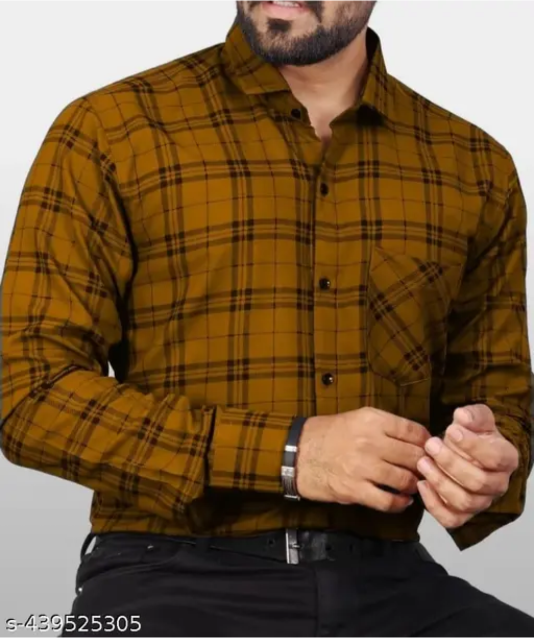 Size L Premium Men's Cotton Blend Regular Fit Shirt - Classic Royal Blue (Limited Edition)